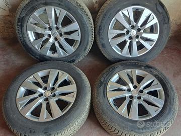 4 cerchi in lega 17 originali peugeot 3008