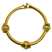 Nuova Collana firmata Coro con strass placcata oro