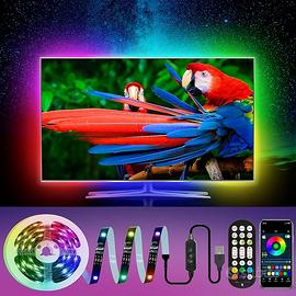 Striscia LED 5 metri con telecomando e app