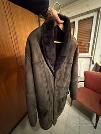 giaccone in vero montone scamosciato taglia 50