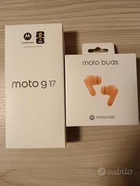 Motorola g17 256g + auricolari bluetooth nuovo 