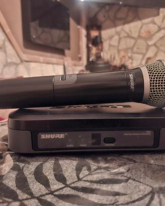 Shure pg 58 con ricevente.