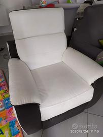 Poltrona in pelle