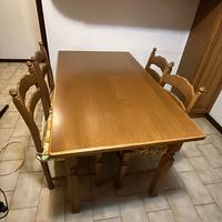 Tavolo allungabile legno con sedie