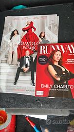 rivista + poster  RUNWAY  il diavolo veste prada