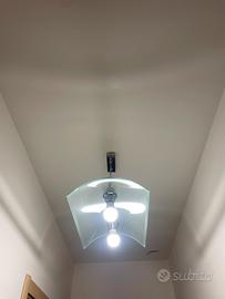 Lampadario in vetro ( forma tegola)