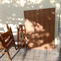 Tavolo + 4 sedie impagliate in legno