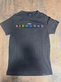 T-shirt John Richmond Nera Taglia XS Donna