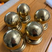 Pomelli appendiabiti in ottone anni ‘80