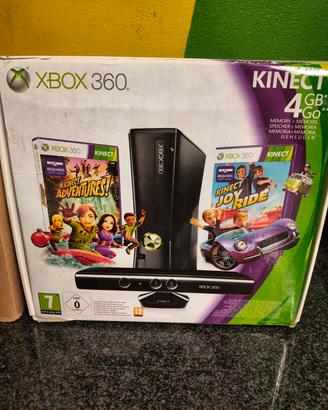Xbox 360 Slim 4GB + Kinect + 7 Giochi - Con Scatol