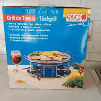 Grill da tavola con pietra naturale tipo ollare
