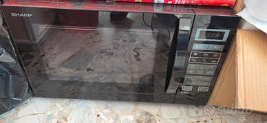 forno microonde sharp nero grill