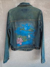 giacca di jeans totoro studio ghibli 
