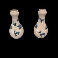 Coppia Di Vasi Cinesi Garlic Shape Ming 1600