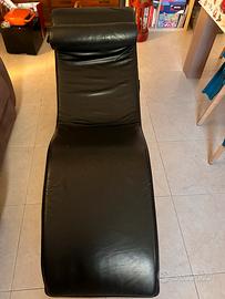 Poltrona in pelle chaise longue design