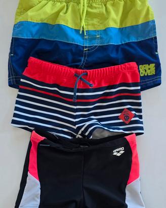 Lotto 3 costumi bambino 5-6 anni (Arena + OVS)