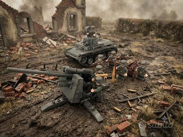 Set lego compatibile tema WW2 esercito tedesco 