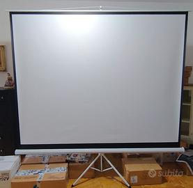 Telo proiettore 250x190 cm con treppiede – avvolgi