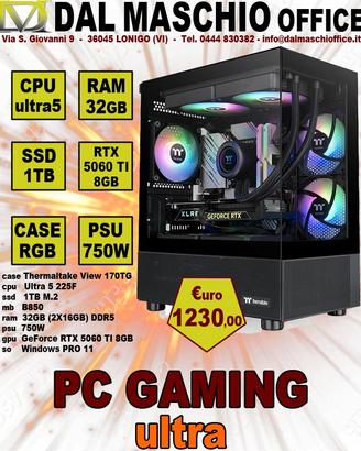 COMPUTER PC GAMING INTEL ULTRA 5 5060TI RGB ULTRA7