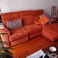 Divano Angolare con Chaise Longue e Poggiapiedi