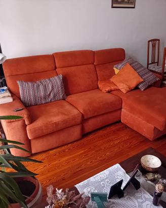 Divano Angolare con Chaise Longue e Poggiapiedi