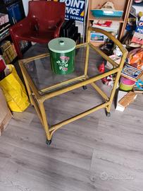 carrello bamboo porta vivande vintage