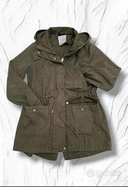 Parka donna Terranova  Taglia S Verde Militare  