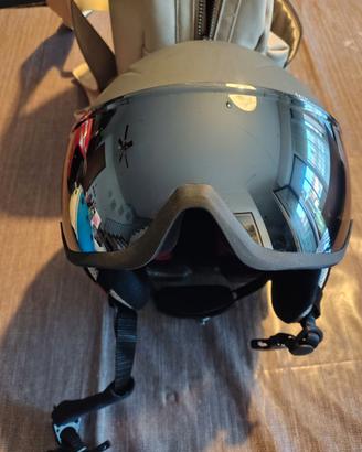 Casco da Sci Taglia 56-59 con visiera x ragazzi