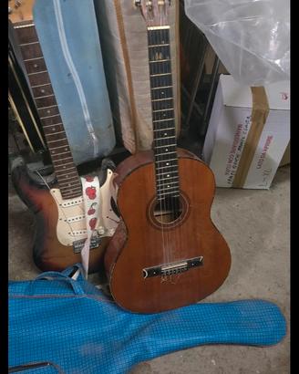 chitarra acustica yahama con custodia audiovox