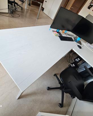 Scrivania angolare 180x80+80x60