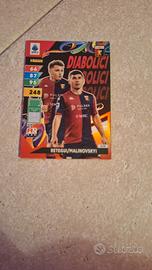 Retegui/Malinovskyi-Diabolici calc. Panini 23/24