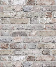 Carta da parati effetto mattoni