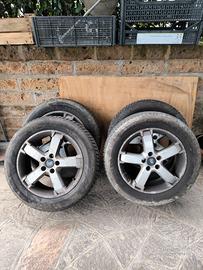 Set cerchi in lega 17 " Ford a 5 fori + gomme term