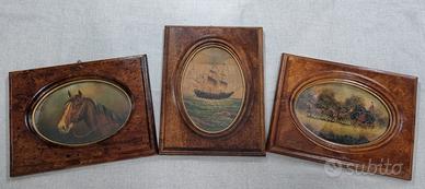 Saletti pittore lotto n. 3 dipinti olio su tavola