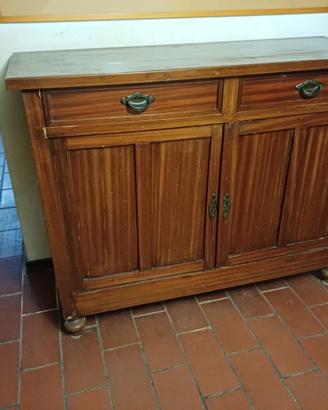 Credenza bassa vintage 2 ante, 2 cassetti - 128x49