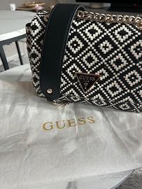 Borsa Guess Rianee - Nero e Bianco
