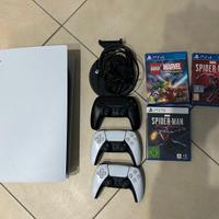 PS5 versione disco + 3 joystick e giochi spiderman