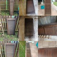 Persiane in legno di varie misure.