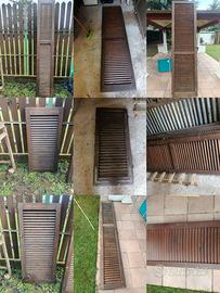 Persiane in legno di varie misure.