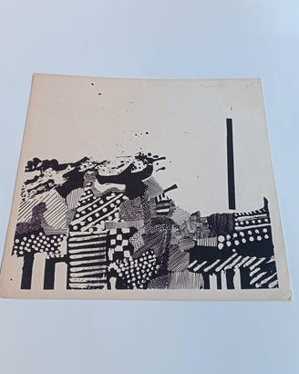 serigrafia astratto geometrica anni 60-70.