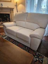 divani a 2 e 3 posti in vera pelle