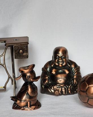 COLLEZIONE 6 ACCENDINI DA TAVOLO IN METALLO  rif04