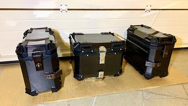 Trittico Valige Bauletto Carbon + Telaietti