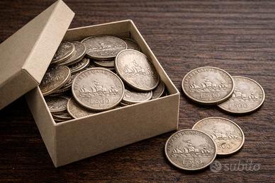 RITIRO 500 LIRE ARGENTO CARAVELLE CAVALLI