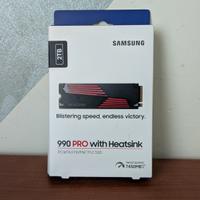 SSD Samsung 990 Pro 2 TB con dissipatore