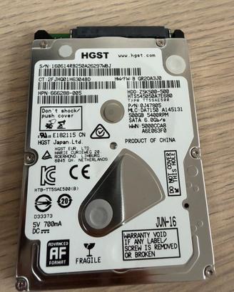 HDD 2.5" HGST 500GB HTS545050A7E680 - Perfetto