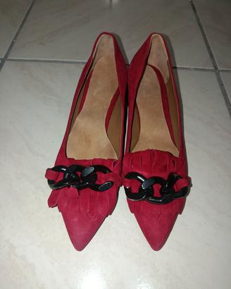 Scarpe décolleté rosse MADE IN ITALY (TG.38)