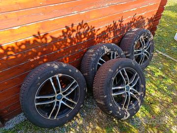 4 cerchi in lega 17" Kia+4 gomme invernali Hankook