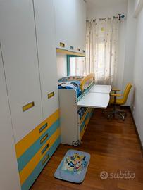 Cameretta Moretti Compact 2 letti + scrivania