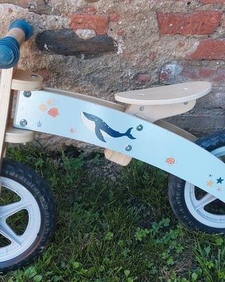 Balance bike bambino legno 